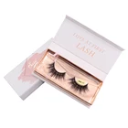 Own Logo false eyelash packaging box hot sele 3d mink lashes