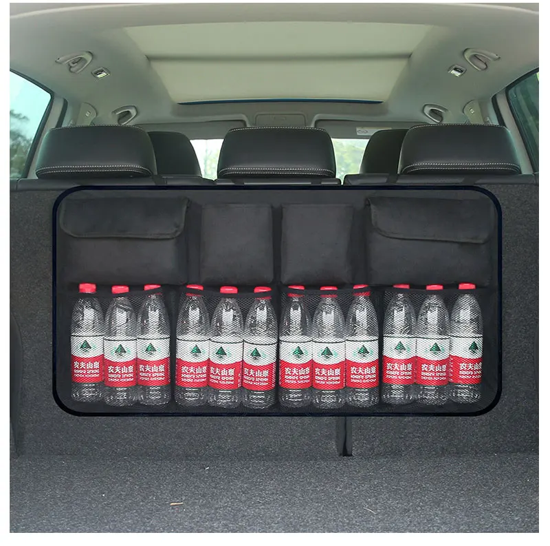 07 Car Trunk Organizer Bag Back Seat SUV Foldable Auto Storage Stowing Tidying Trash Automobile Pouch Box In The Car On Accessories