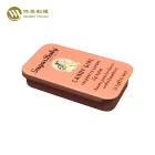 Factory price Candy custom printed gift rectangle metal sliding lid tin box