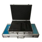 Creative design silver aluminum riveting carrying case