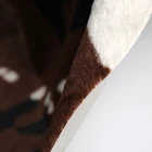 Print Rug Top Popular Polyester Natural Latex Cow Skin Printed Leather Rug Carpet