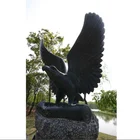Outdoor Sculptures Metal Craft Bronze Large brass Eagle Statue for sale
