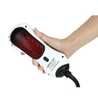 Portable mini 100v-240v travel electric infrared hair straightening brush