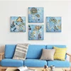 Wholesale Chinese Classical Butterfly Hand Made Gold Foil Canvas Oil Painting