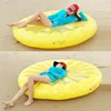 Summer swimming floating boat beach fruit mattress bed pvc giant inflatable lemon watermelon pool float for adult