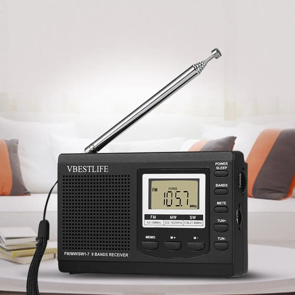 wholesale portable mini radios fm/mw/sw receiver / digital alarm