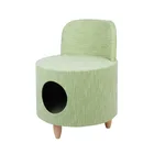 cute boom Four seasons dog footprint round cat kennel felt cattery