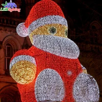 santa claus led outdoor christmas light sculptures led 3d deer
