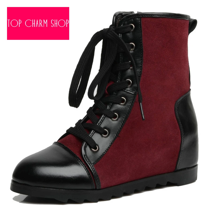 Hot Sale New Fashion Winter Snow Boots Women Fur Zipper Lace-Up Ankle Boots Winter Shoes Boots For Women Hot Fashion New Style