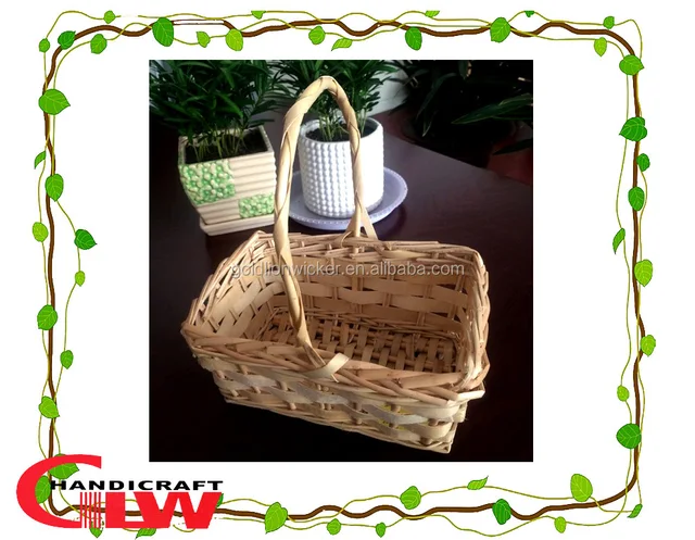 white willow baskets with handles,vegetable basket,1 piece split