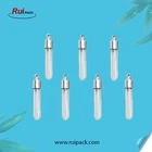 Clear glass bottle with screw cap , glass vial pendant perfume oil bottles charms