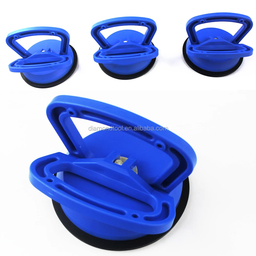Single Glass Lifter Suction Cup Blue Plastic Handle Suction Cup/single