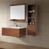 wholesale china factory cheap price commercial modern PVC double sink bathroom vanity cabinet with mirror