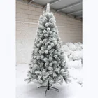 Hot sell new PE&PVC xmas decorative flocked snowing artificial decorative christmas tree
