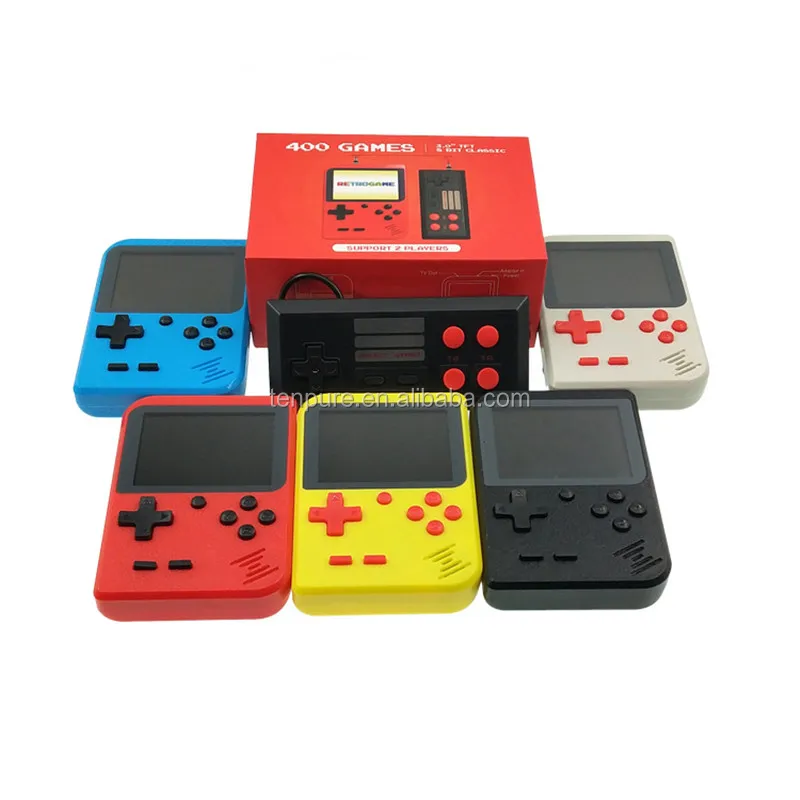 Built in 400 Handheld Game Console for Dual Player Gamepad Mobile 8 Bit TV Mini Game Console Player Consola Portatil