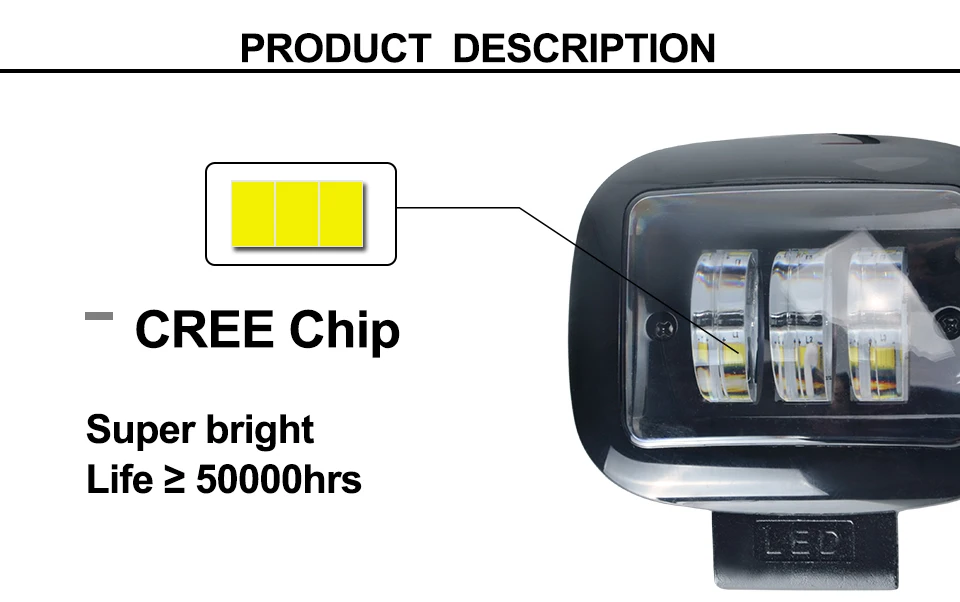 LED Work Lamp Spot Light Combo Beam Offroad Boat (4)