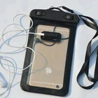 Waterproof diving dry bag mobile phone case shell with earphone hole