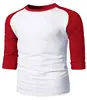 Wholesale Men Casual Slim Fit Raglan Baseball 3/4 Sleeve And Long Sleeve T Shirt