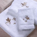 Egyptian Towel Hotel Luxury 100% Egyptian Cotton White Bath Towel For 5 Star Hotel