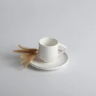 High grade thin 85 ml new bone china expresso coffee cup with saucer