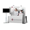 Custom trade show table top advertising display stand with table throw
