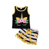 HL024 summer baby sleeveless top + short pant clothing set asian kids clothing wholesale