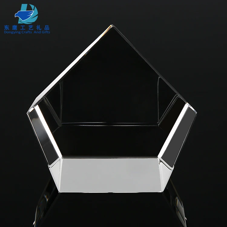 Pujiang Factory Blank Laser Cut Crystal Glass Cube For Custom Engraving