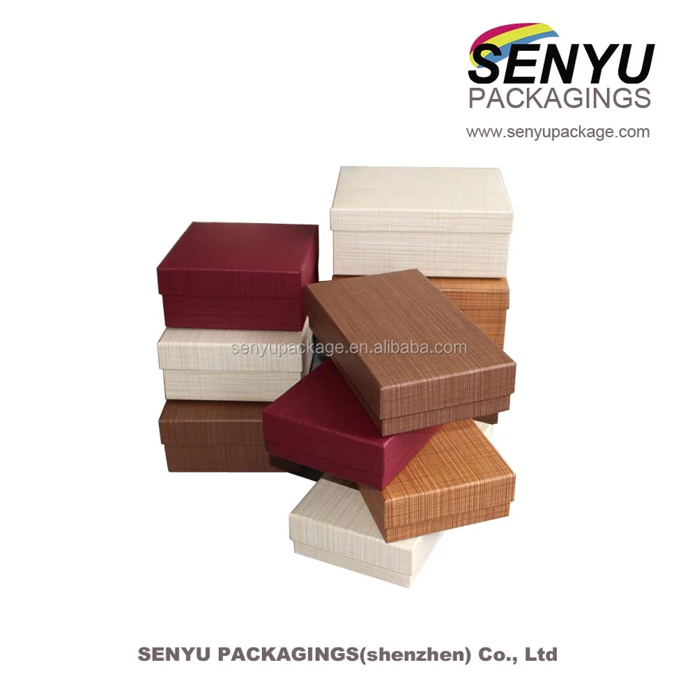 brown kraft paper box storage box for luxury clothing packaging