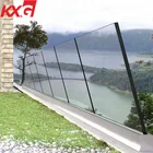 porch deck balcony balustrade railing 17.52mm tempered laminated glass