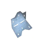 wood connector galvanized round end angle brackets