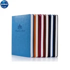 Promotional custom embossed logo leather pu notebook