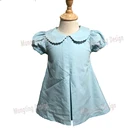 wholesale smocked bishop inspired perfect 100% cotton boutique kids summer clothes girl party dress