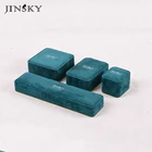 luxury suede ring necklace bracelet bangle velvet box jewellery box custom logo