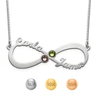 DY Personality S925 sterling silver necklace ,infinity custom name infinity necklace