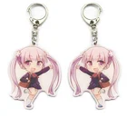 Zhongshan Custom Printing custom logo cartoon shape key chain for kids girls