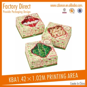 custom colorful fancy paper biscuit gift packaging box for gift