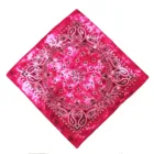 cotton 100 % printed custom red tie dye paisley multifunctional bandana head wrap head wear