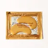 Hot Sale Organic beauty cosmetics remove eye bags crystal collagen gold powder mask 24k Gold Eye Mask