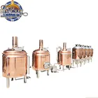 Red copper 3bbl micro home beer brewing equipment for hotel