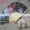 AP03168 Paper With Printing Hand Fan Wedding Bamboo