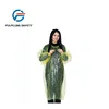 Yellow transparent unisexplastic waterproof poncho raincoat