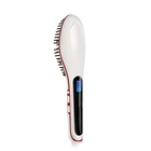 LCD Display Personalized Electric Straightener Ionic Hair Brush Straightening Comb