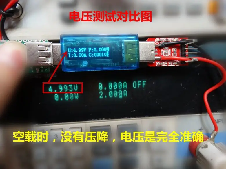 White USB voltage and current meter power capacity mobile power test detector 0.91 inch OLED display
