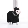 Black fat baby sheep toy lamb animal sound plush toy