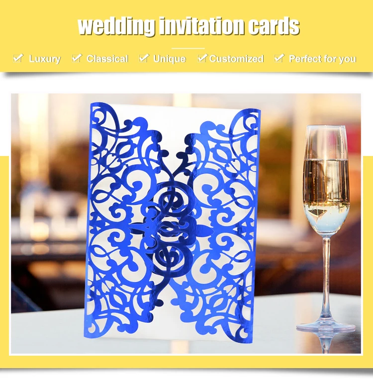 model laser cut  wedding card