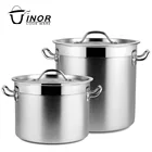 30 liter large stainless steel stock pot set