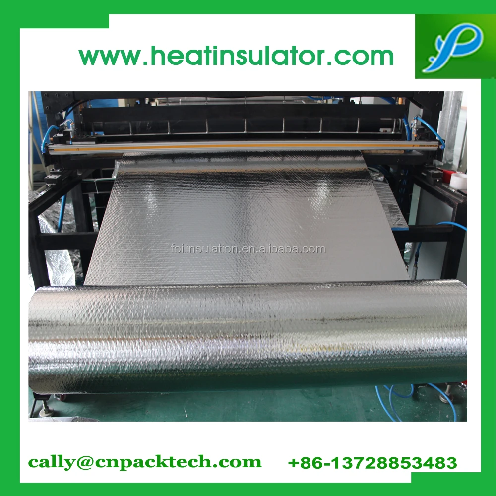 Silver Reflective Sun Shade Material With Aluminum Foil+bubble Thermal