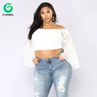 Spring new design normal lace blouse sexy women shirts