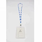 Custom soft transparent id card badge holder with lanyard