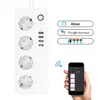 wifi smart power strip energy savings with 4 USB Ports 3 Sockets Surge protector work with google home alexa smart life app